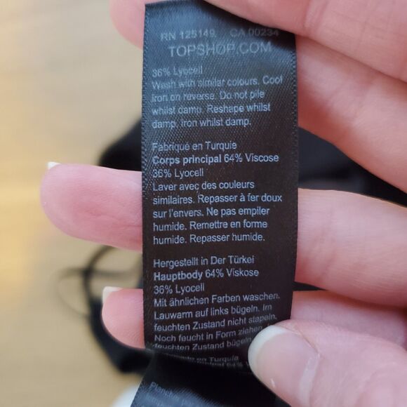 Topshop Black Leopard Print Mini Slip Dress - Picture 10 of 10